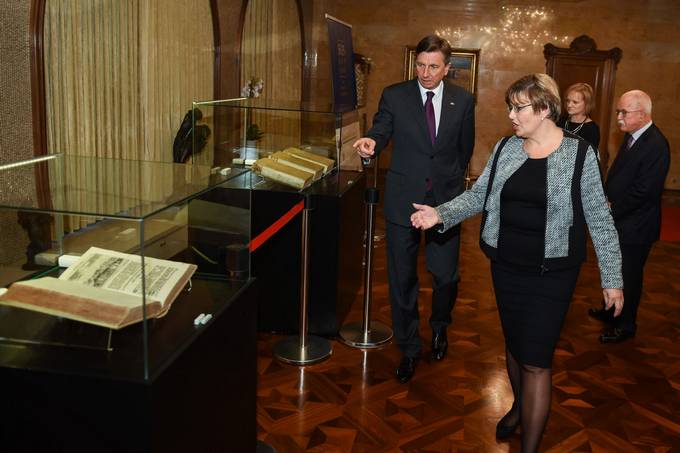 Predsednik republike na otvoritvi "Pol tisoletja gradu Brdo"